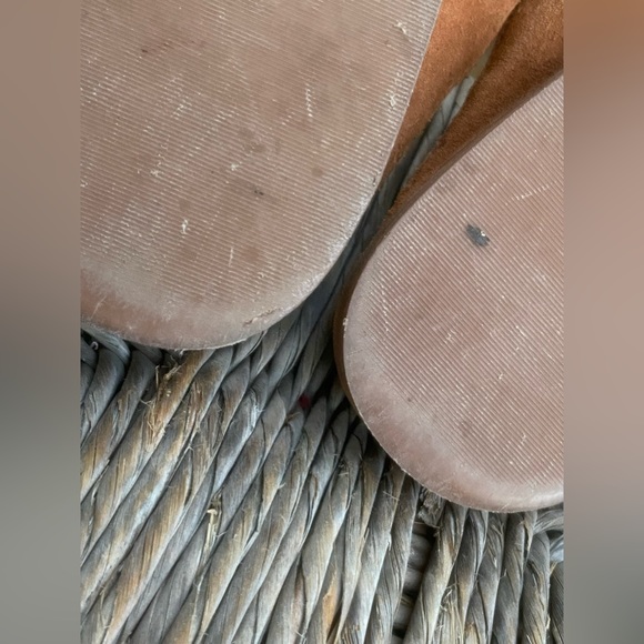 madewell elinor cognac suede penny loafer mules sz. 8 - Picture 12 of 13